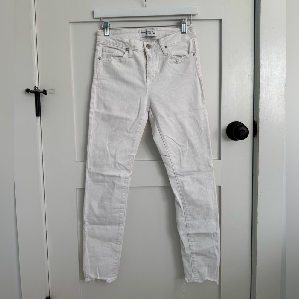 Just black denim white jeans